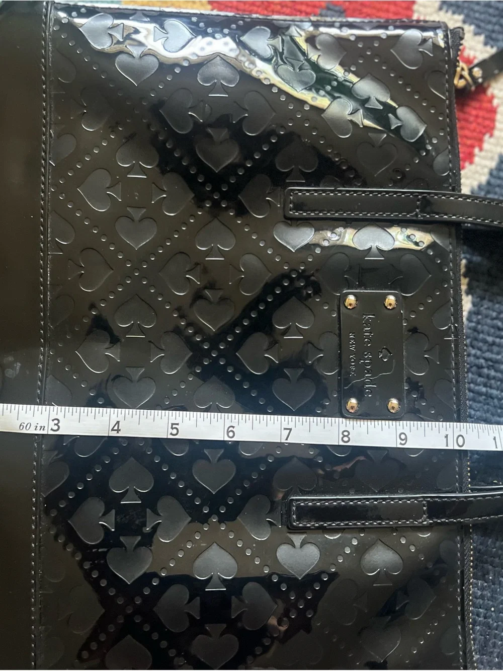 Kate Spade Black Patent Leather Tote Bag